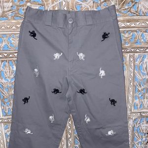 UO Hot Lava Embroidered Cat Pants